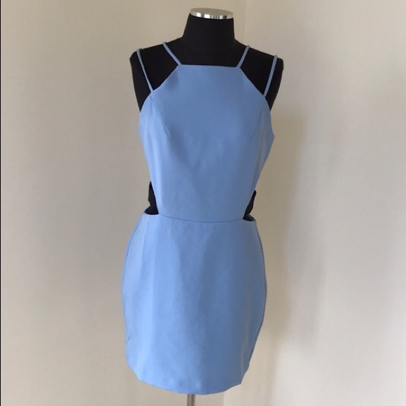 English Factory Baby Blue Cutout Dress - Picture 6 of 7